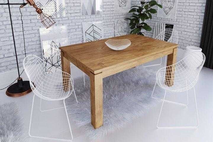 Stół nierozkładany z drewna litego marki TheBEDS 80x120.