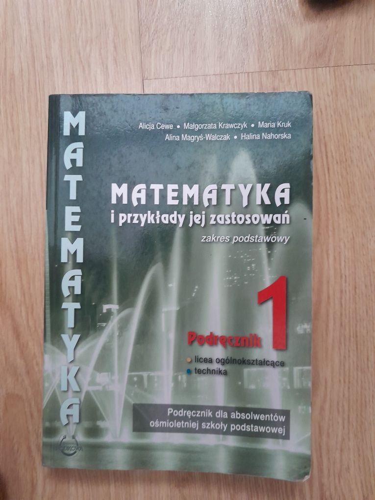 książka podręcznik matematyka i przykłady jej zastosowań 1