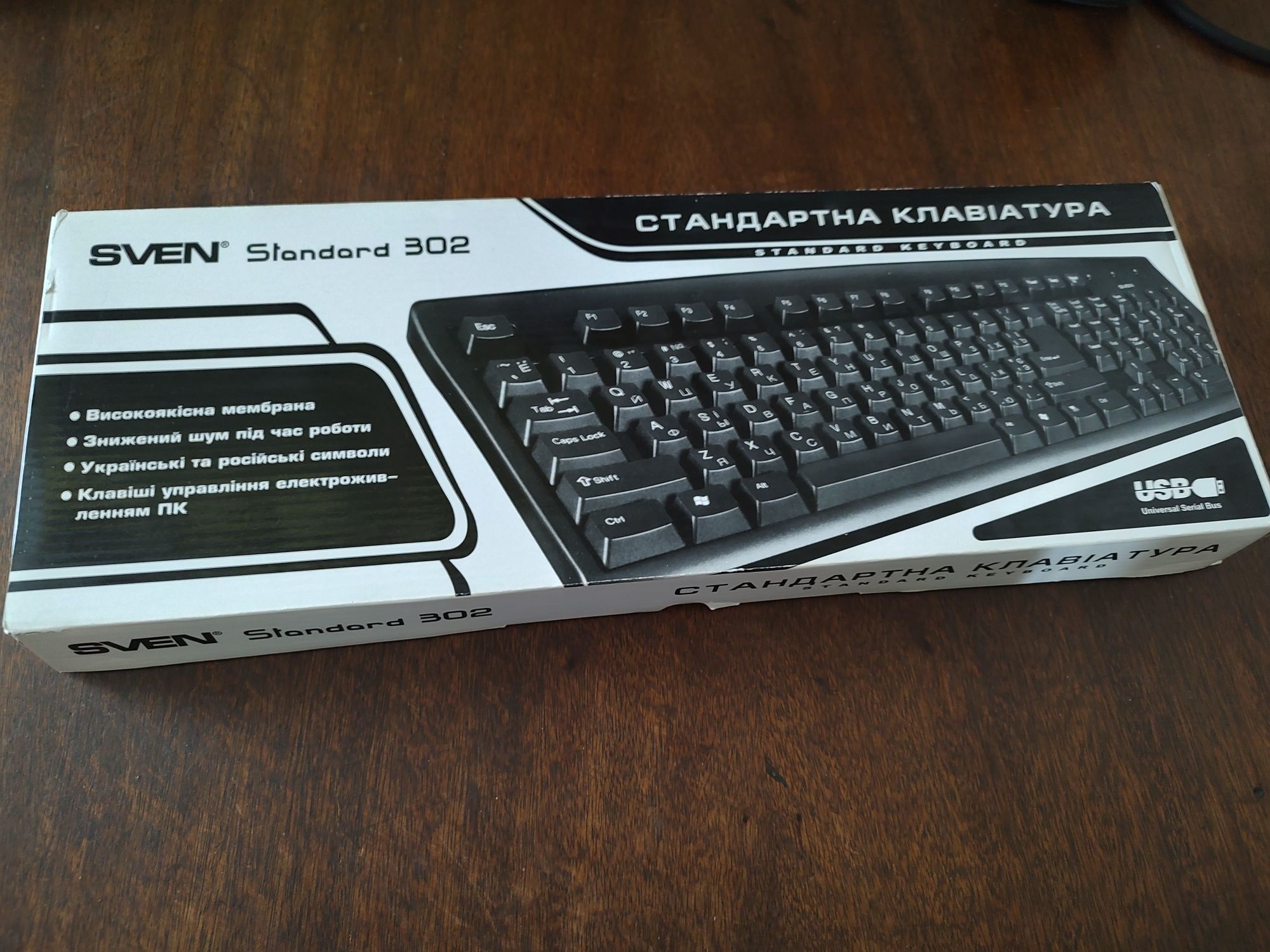 Клавиатура Sven стандарт 302, Компьютерные колонки Genius SP-Q16