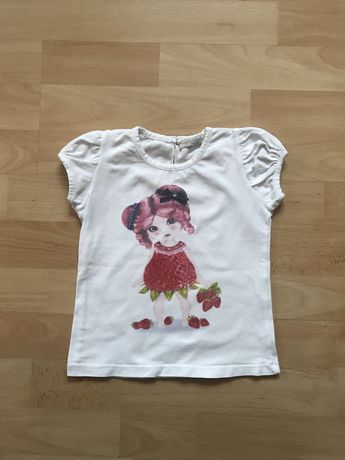 Якісна футболка для дівчаток 1,5-3  роки, на ріст 92-98 см