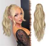feshfen blond kucyk z klipsem