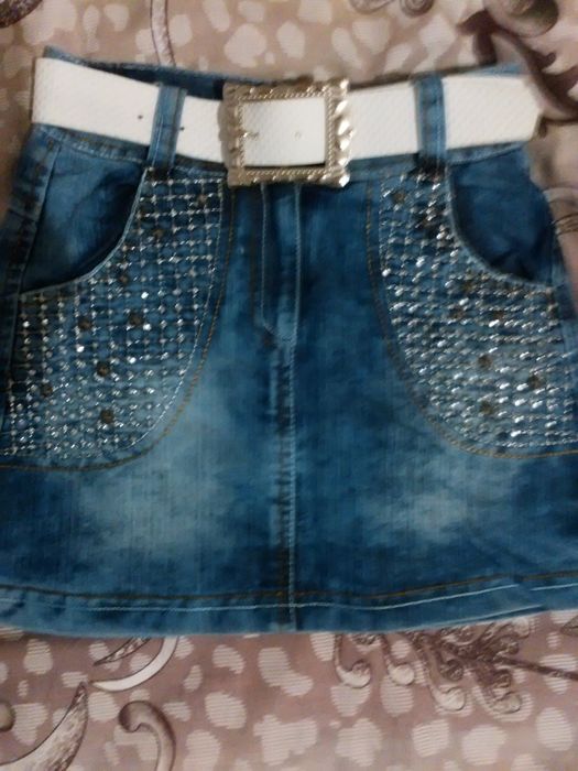 Юбка джинсовая стрейчевая