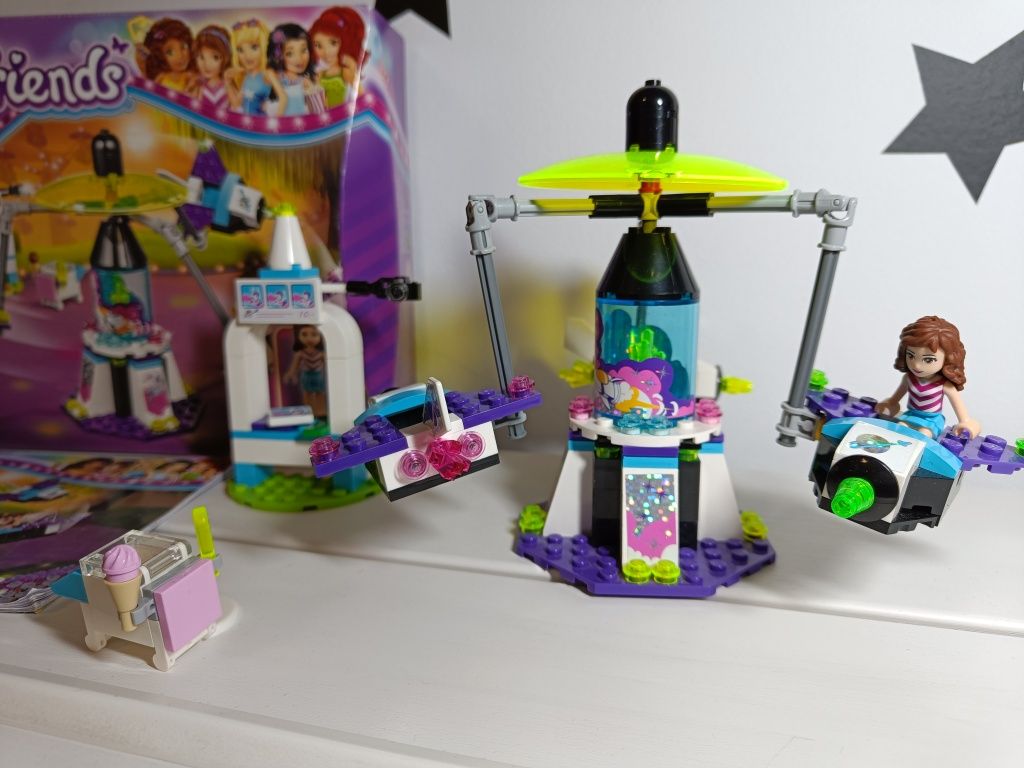 LEGO friends 41128 kosmiczna karuzela i 41309 muzyczny duet