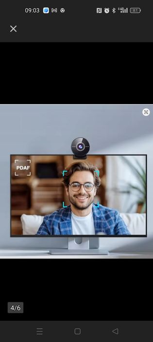 EMEET Kamera Internetowa 4K 8MP Autofokus Mikrofon USB Plug&Play