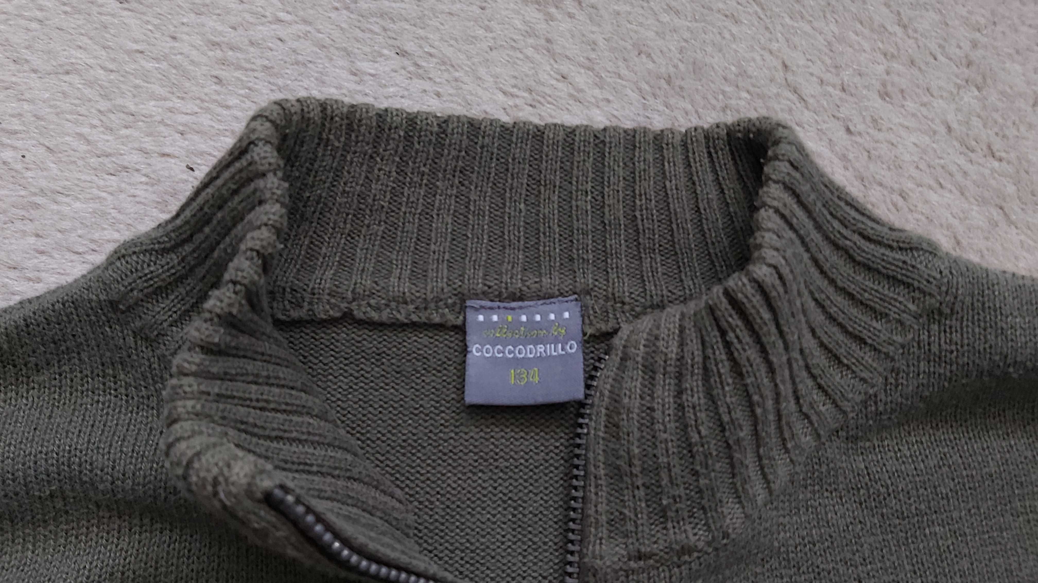 sweter rozpinany COCCODRILLO rozm. 134 kardigan