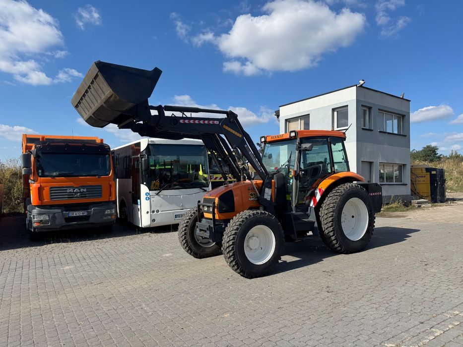 Renault Ergos 100 4x4 Manual Tur Łyżka 2003 r. Klima WOM  Ładowacz czołowy Łyżka tur balast przeciwwaga