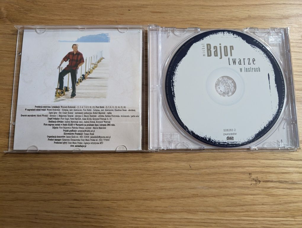 Płyta CD Michała Bajora - twarze w lustrach 2002
