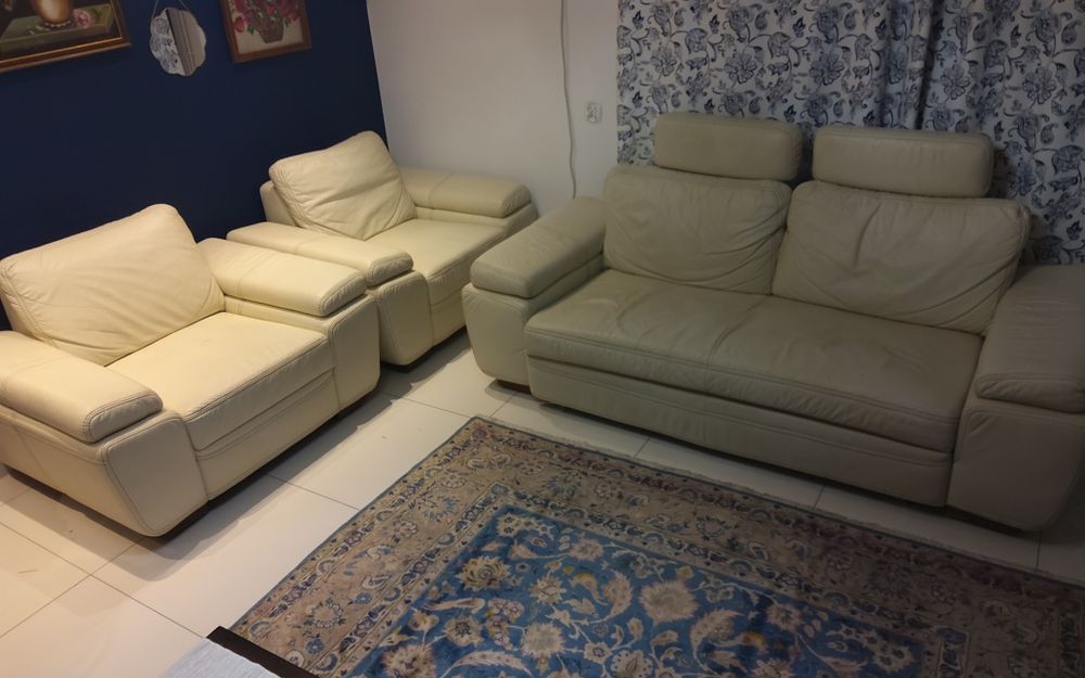 Sprzedam komplet skórzany kanapa+2 fotele  bardzo ładny