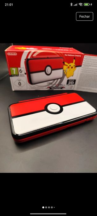 Nintendo 2DS XL Pokeball Limited Edition Nova na Caixa