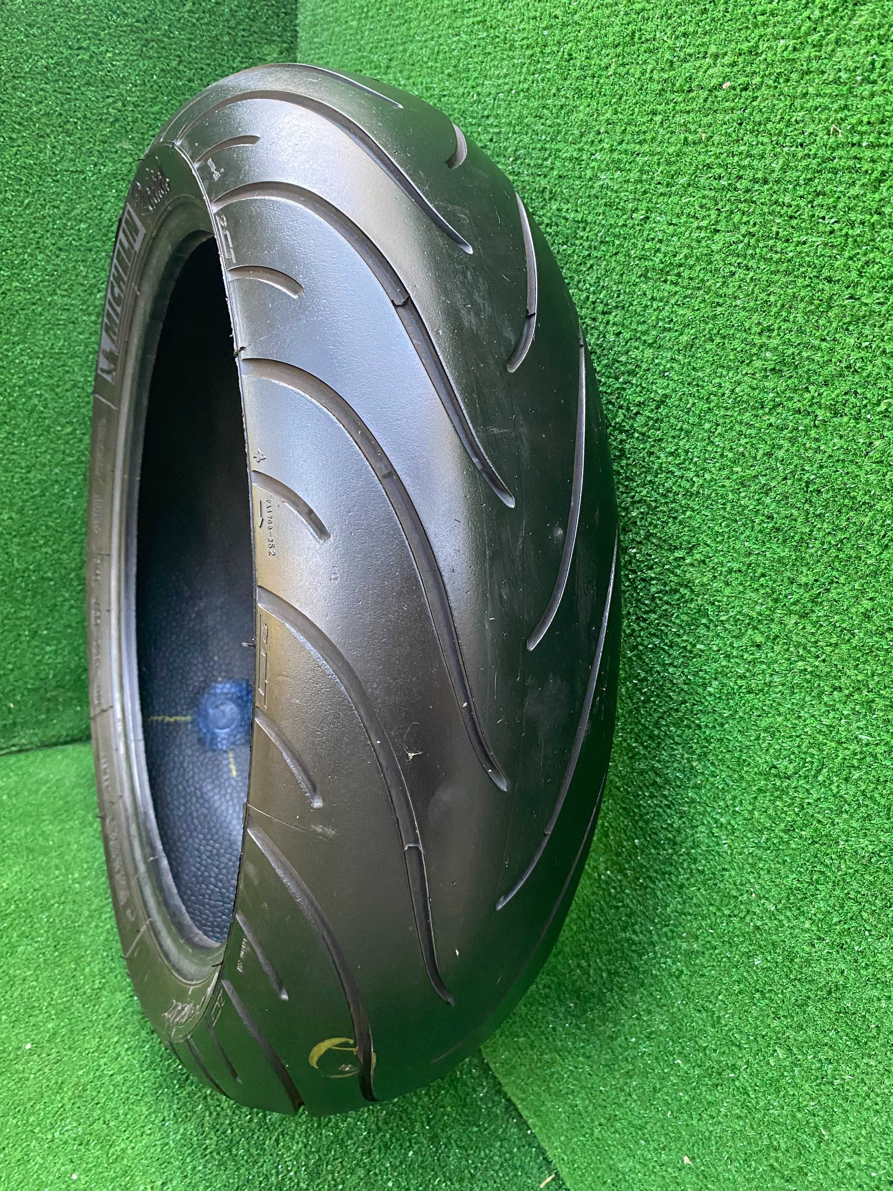 180/55/17 michelin pilot road 2 pneu usado mota