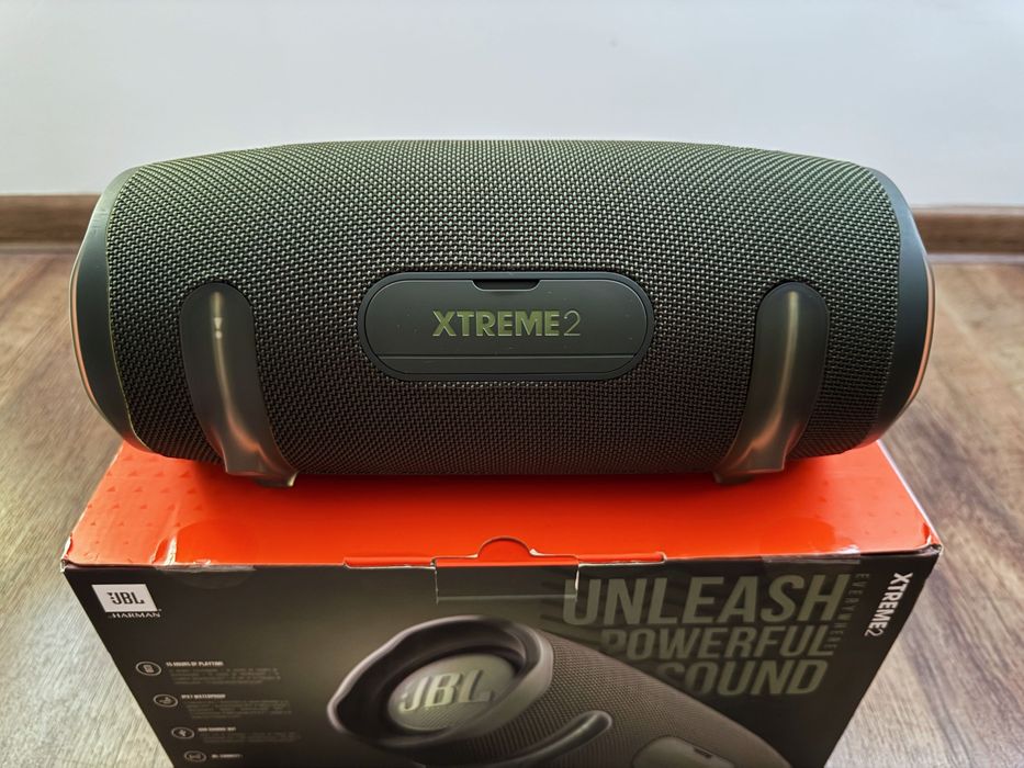 Głośnik przenośny BT JBL Xtreme 2, zielony, stan pedantyczny, komplet