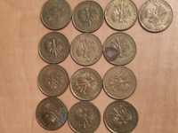 13 monet PRL 5 złotych '87 r