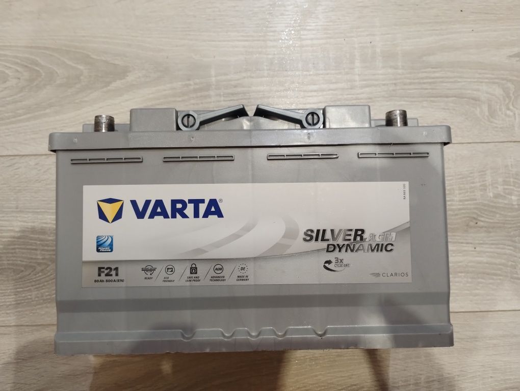 Varta AGM 80ah 800+En , R+ Акумулятор гелевий