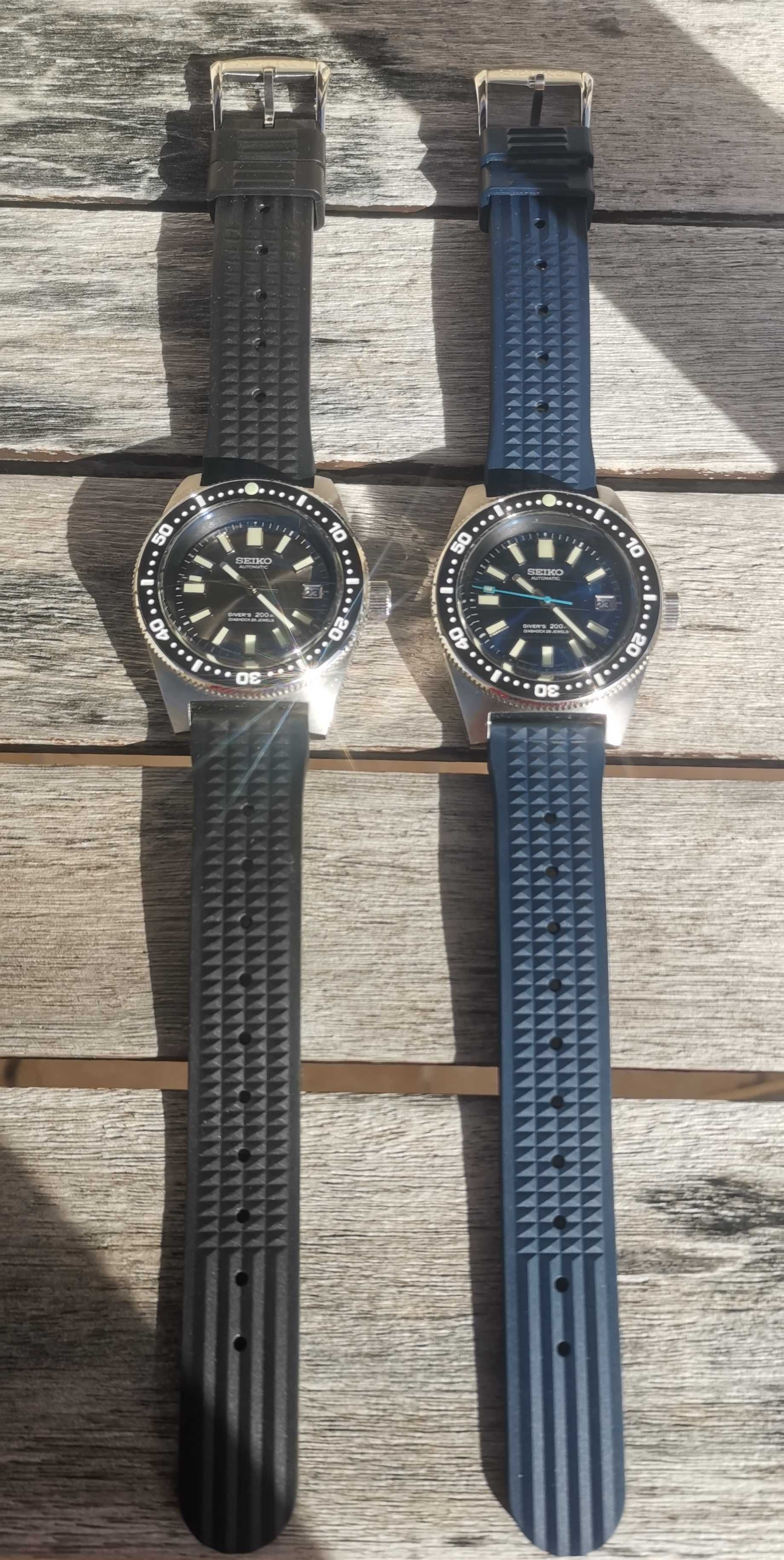 SEIKO mod reencarnação atual 62mas cinza NH35 safira frente e trás