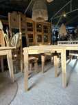 Konsola drewniana rustykalna TEAK stolik lite drewno boho biurko