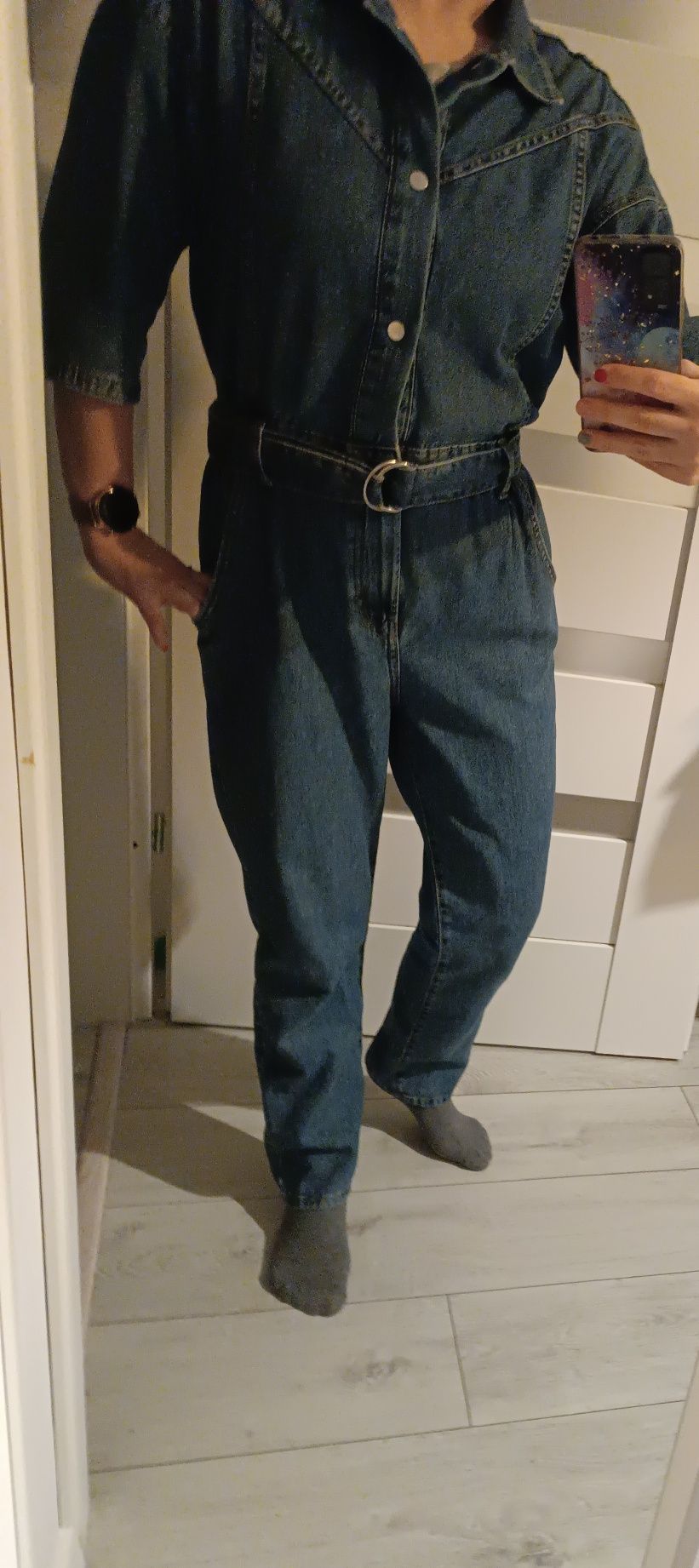 Kombinezon jeansowy dżinsowy 36 s denim