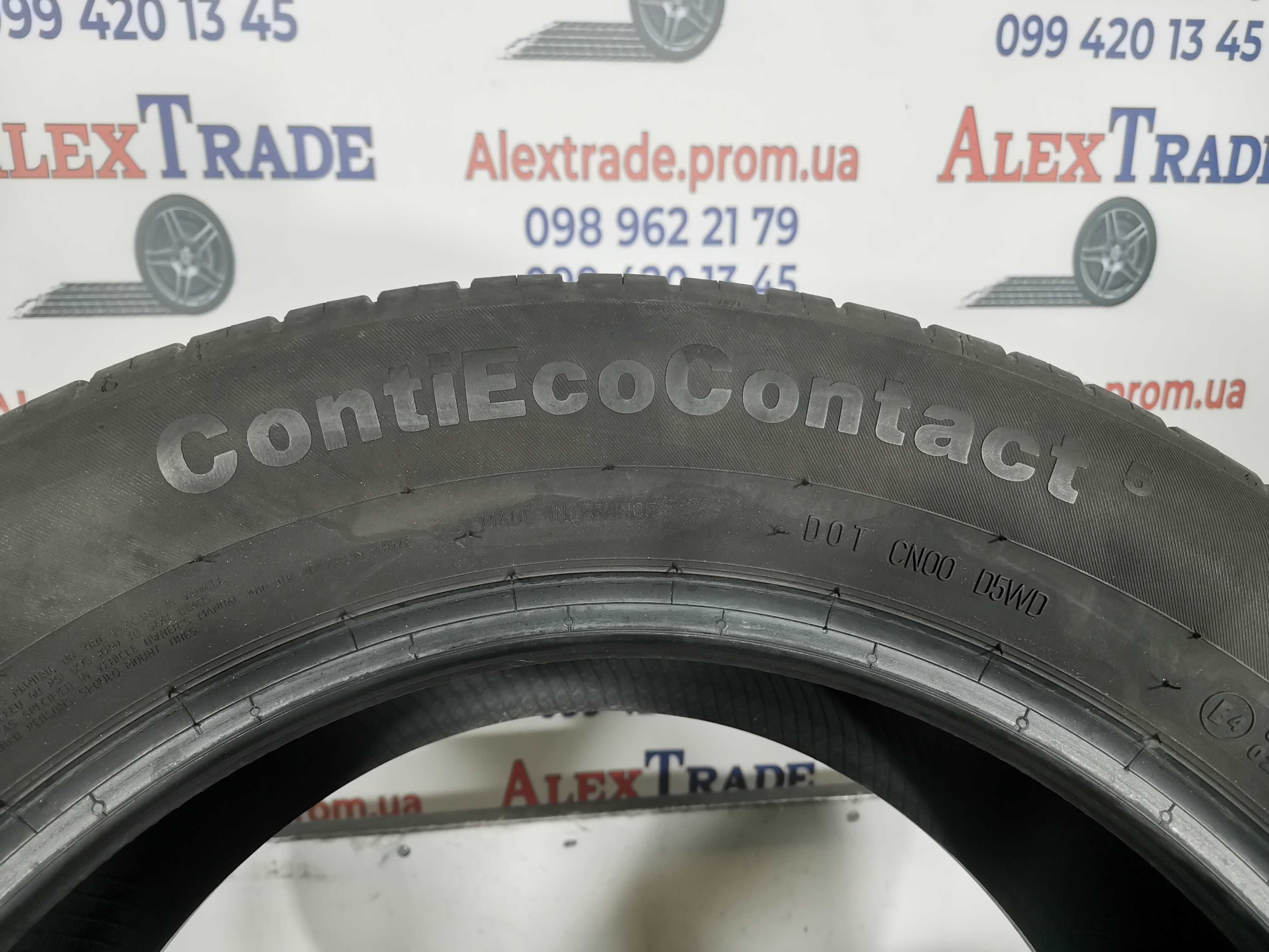 1 шт. 225/55 R17 Continental ContiEcoContact 5 XL літня шина б/у