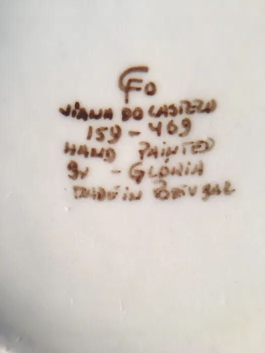 LOUÇA de VIANA CFO - 2 caixas antigas pintadas à mão - 11,5 x 4,5 cm/s