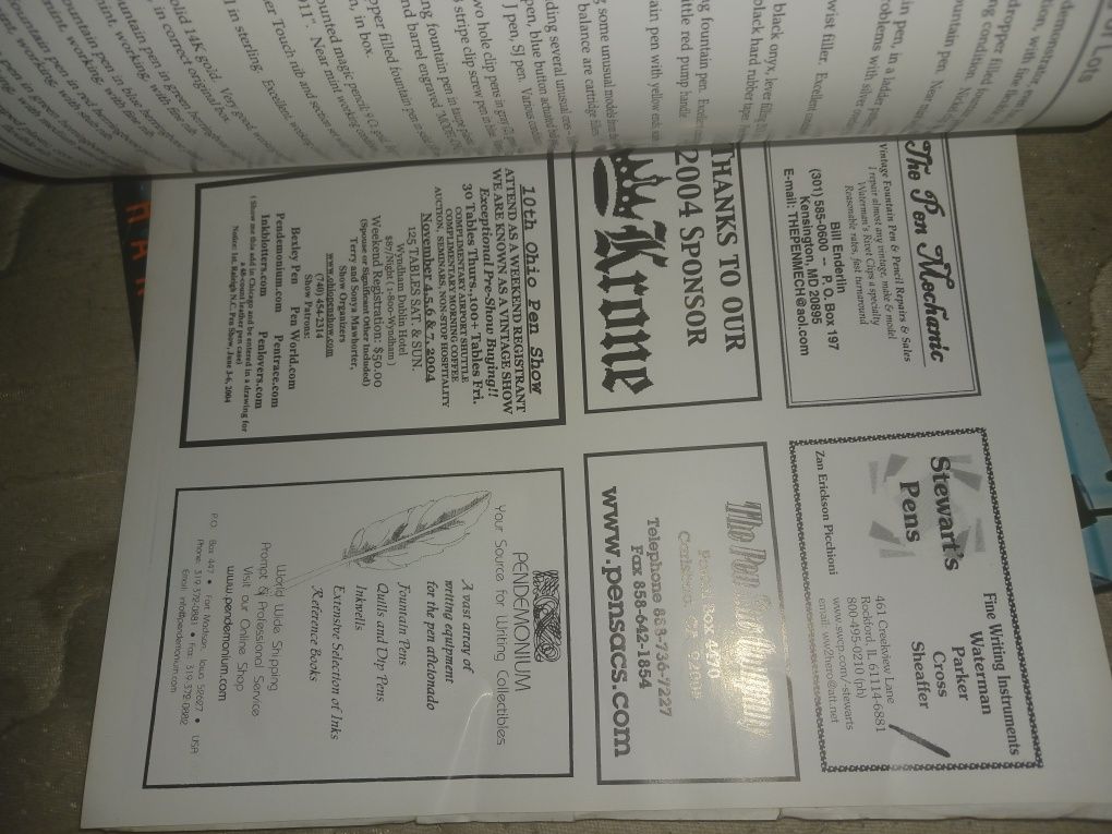 Revista de canetas bom estado