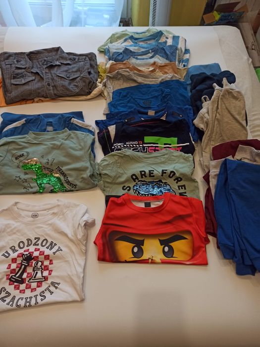 23 szt Paka dla chłopaka 122 ninjago, cekiny, spodnie, bluzy, bluzki