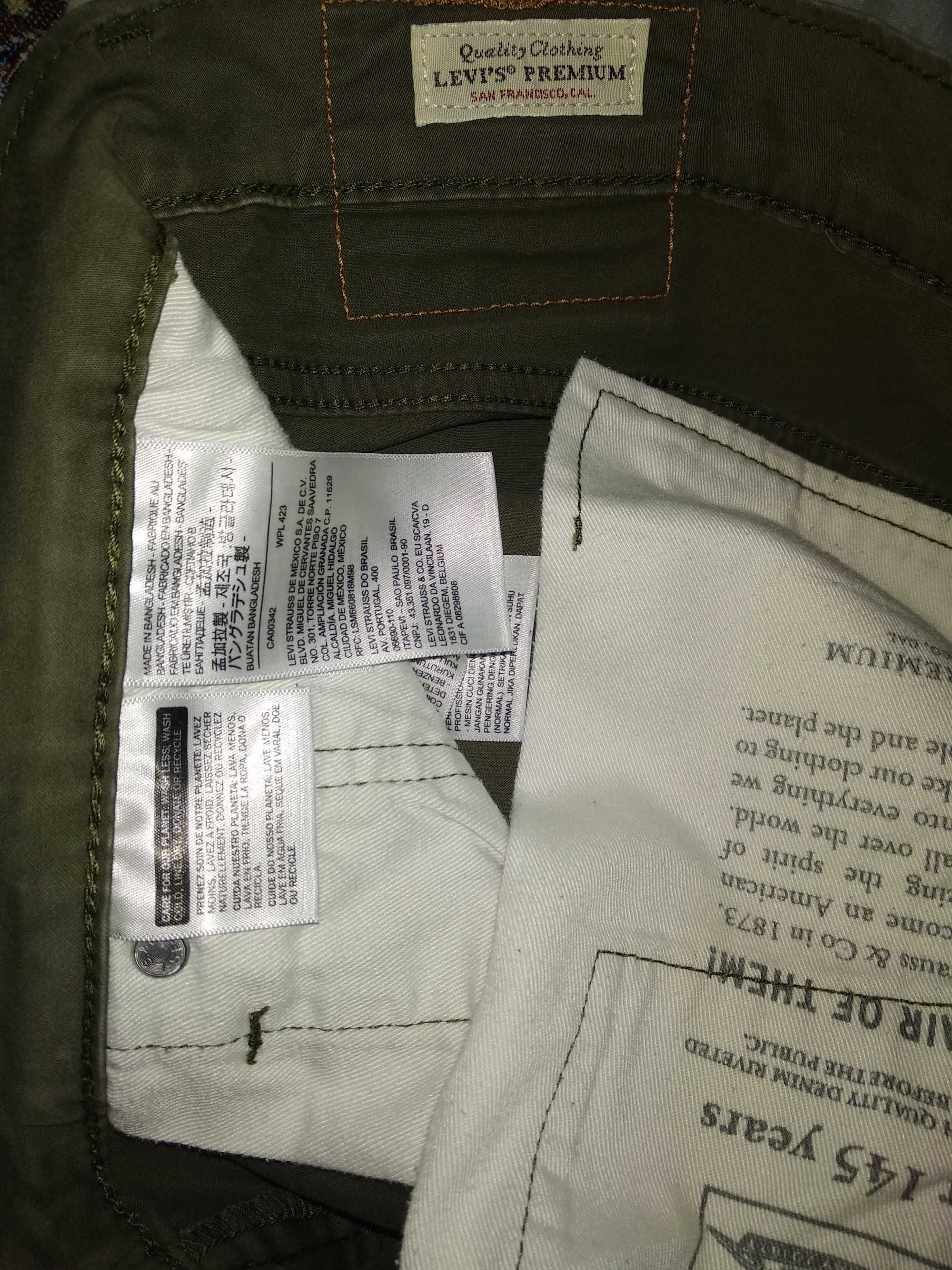 Джинси LEVIS 511 San Francisco premium W32 L34 made in Bangladesh