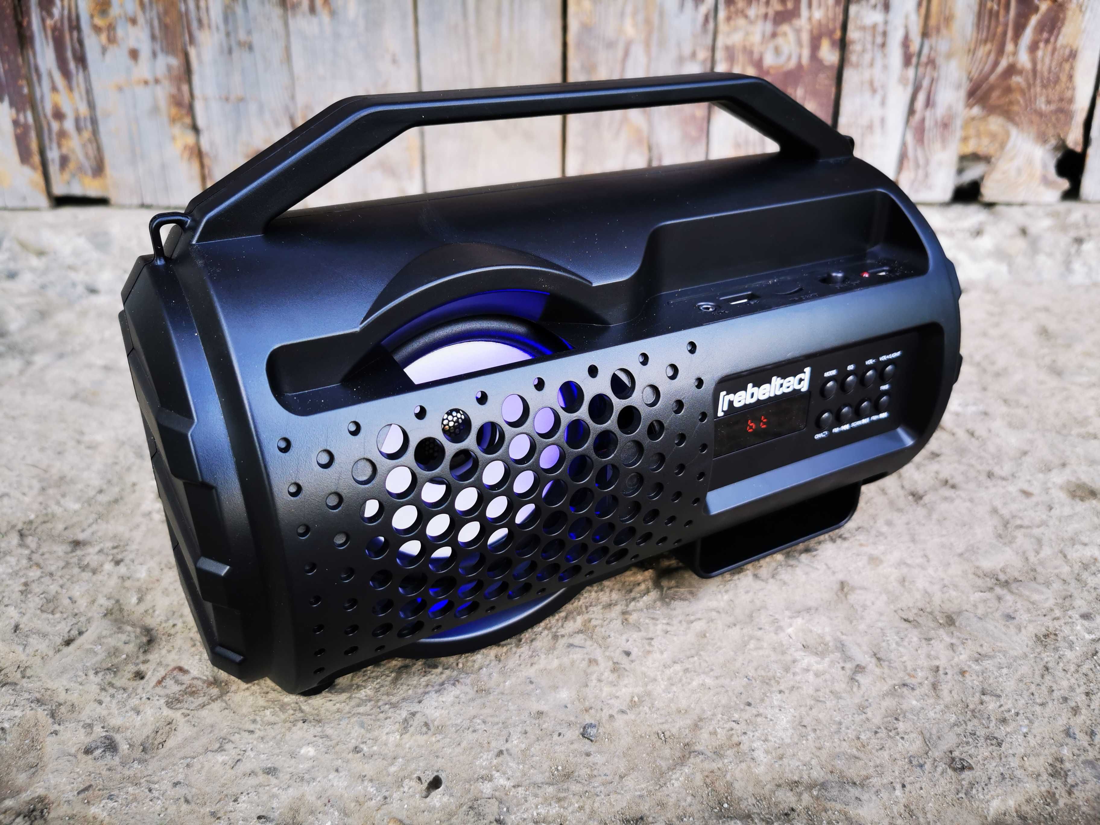 BOOMBOX Głośnik BLUETOOTH Radioodtwarzacz MP3 USB Subwoofer Budowlane