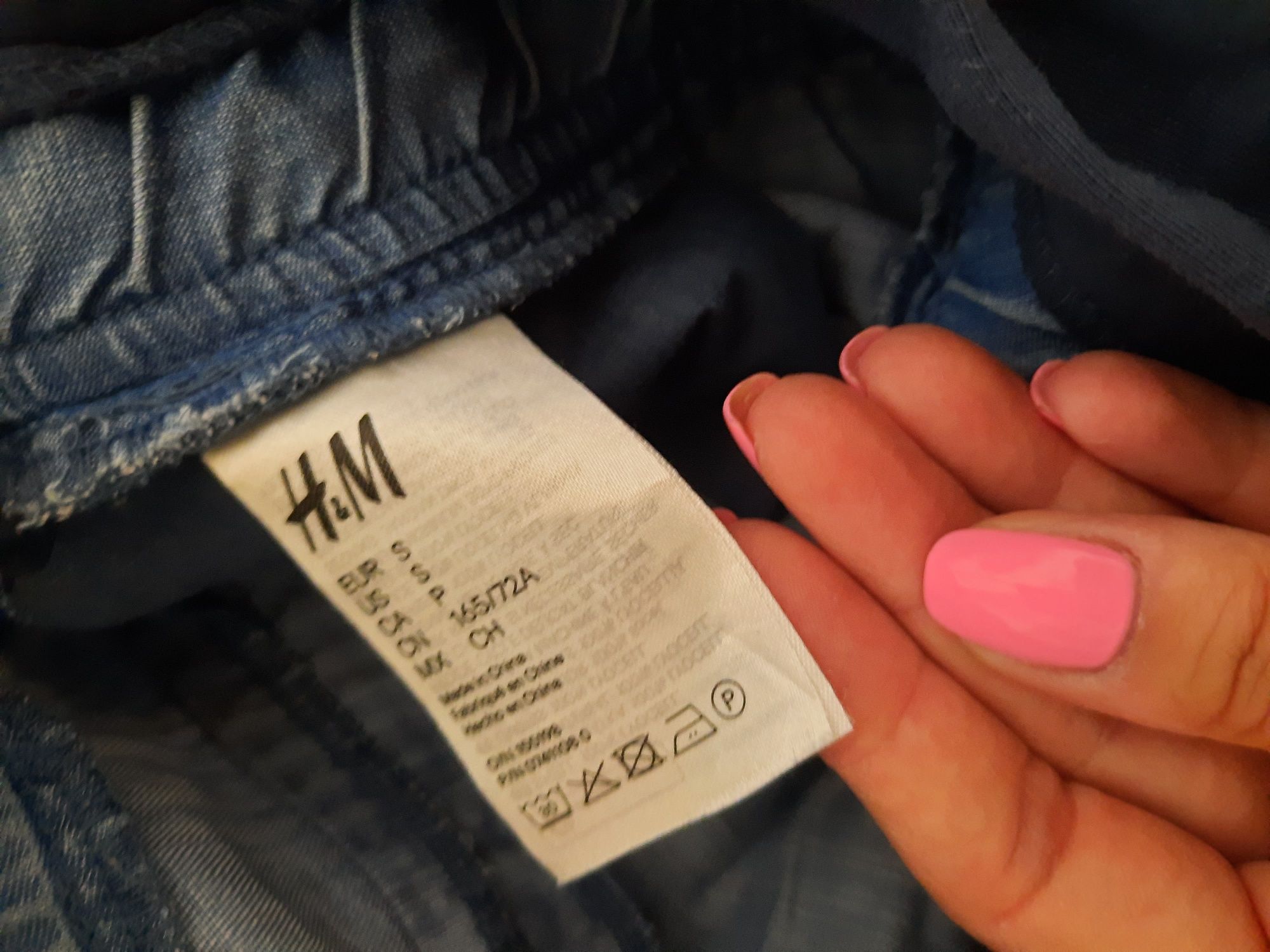 Spodnie ciążowe S jeansowe H&M