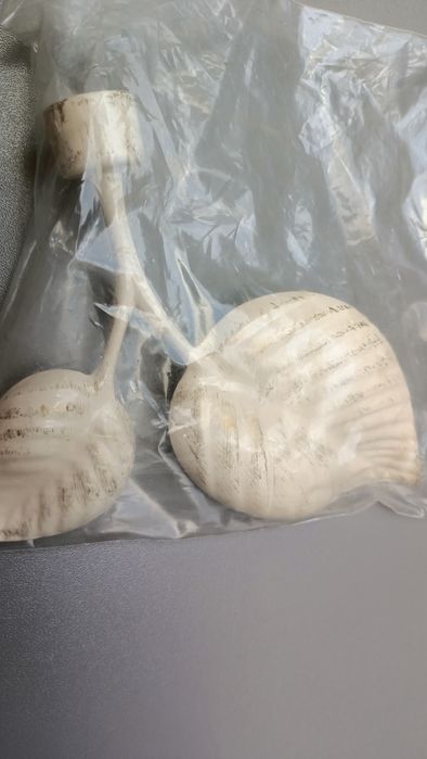 Końcówka do karnisza prawa białe złoto