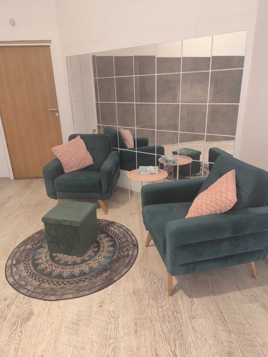 Fotele 2 szt. butelkowa zieleń