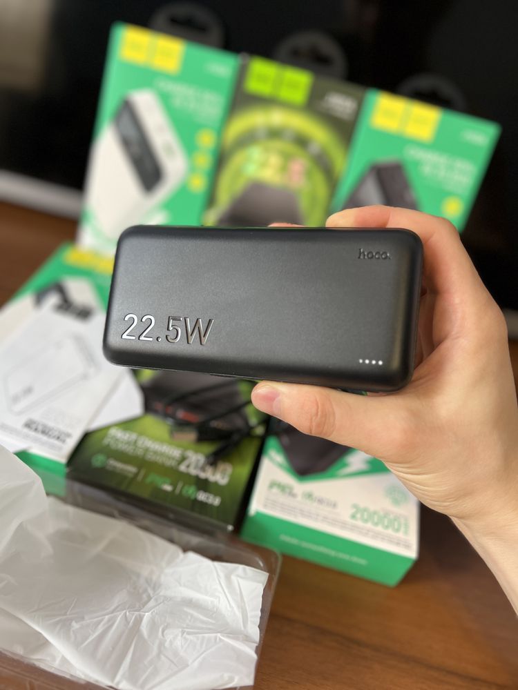 Павербанк Hoco J101A J201A 20000mAh швидка зарядка, з дісплеєм