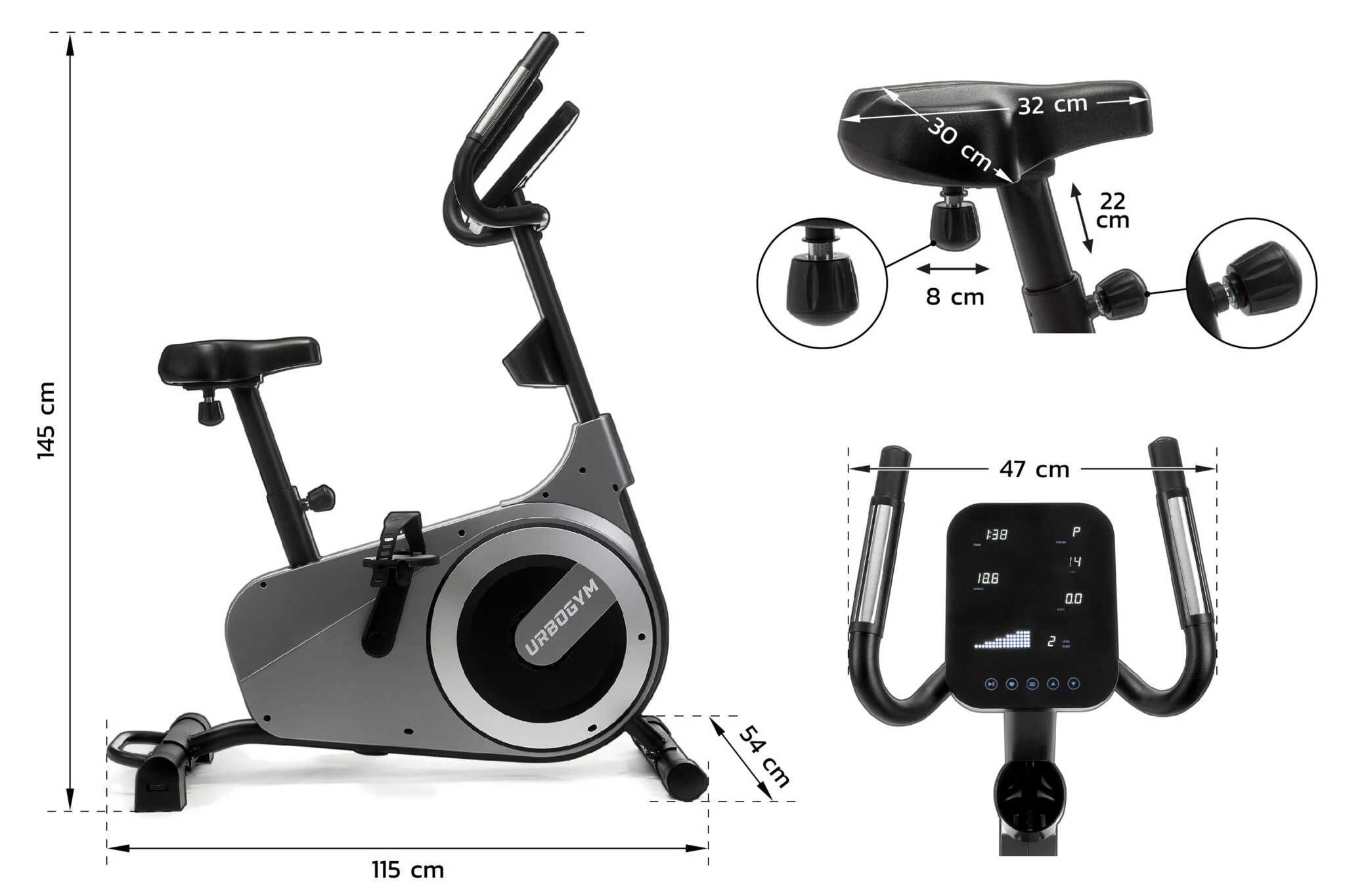 Rower treningowy URBOGYM Edge | klasyka | cisza | jakość | zdrowie