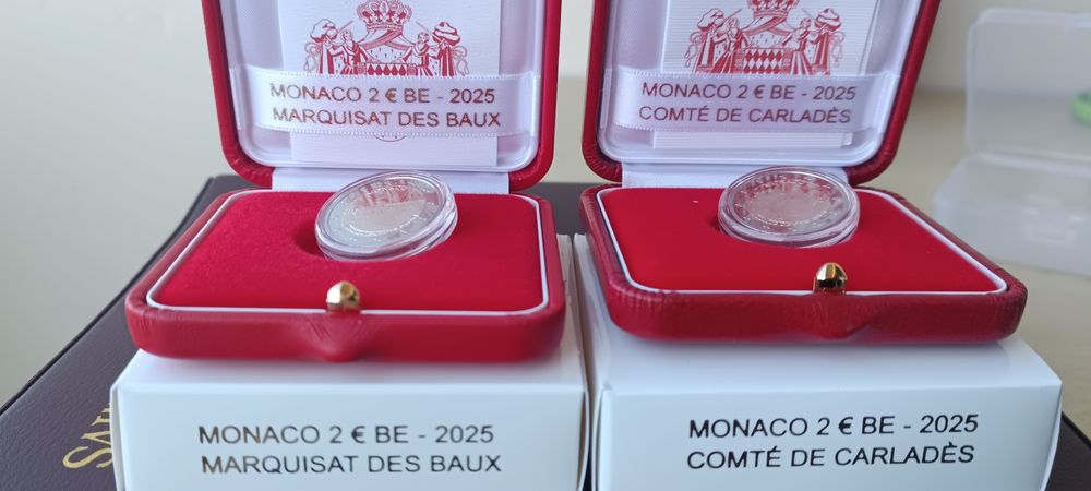 Mónaco 2025 -As  2 moedas emitidas .