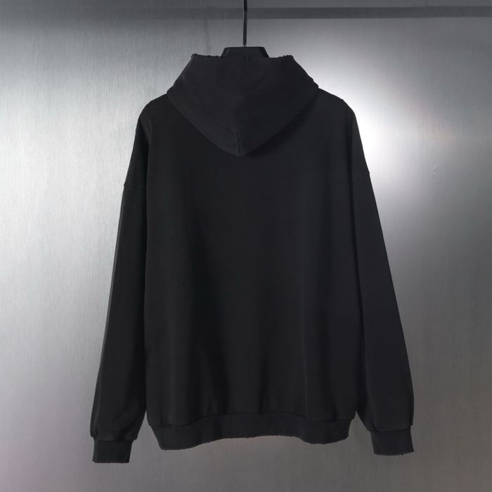 Balenciaga худи черное оверсайз мужское унисекс оригинал