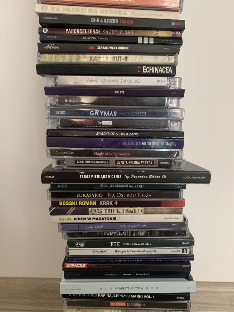 Płyty hip hop rap polski - 69 CD - komplet