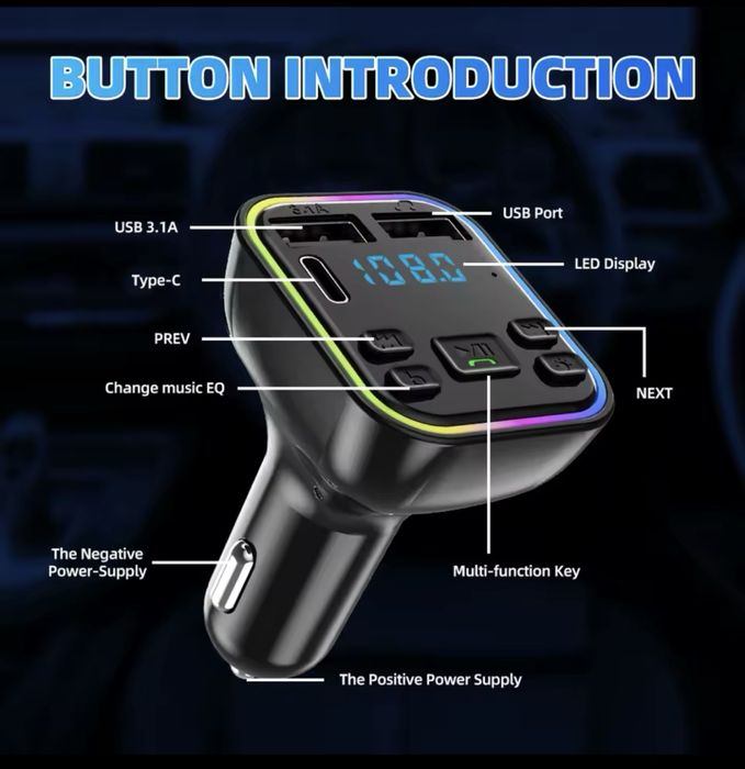 Transmiter fm bluetooth adapter