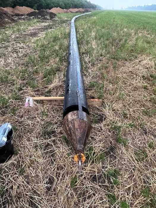 Прокол под дорогой, ГНБ, горизонтальное бурение, пайка труб