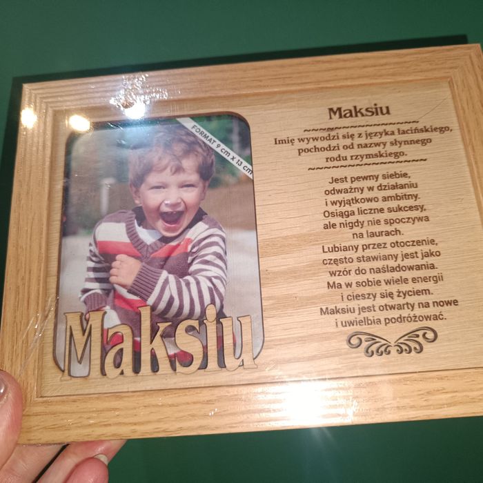 Ramka z imieniem dla osoby o imieniu Maks Maksymilian