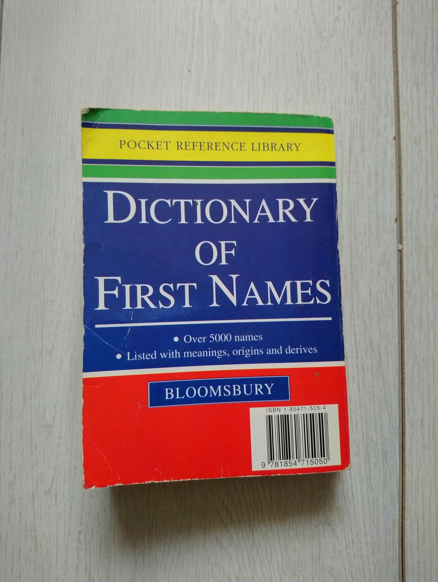 Книга Dictionary of First Names на английській мові