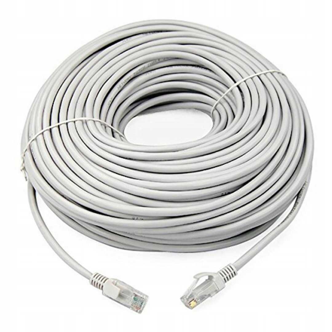Patchcord kabel sieciowy U/UTP 5e Martom RJ45 / RJ45 15 m szary