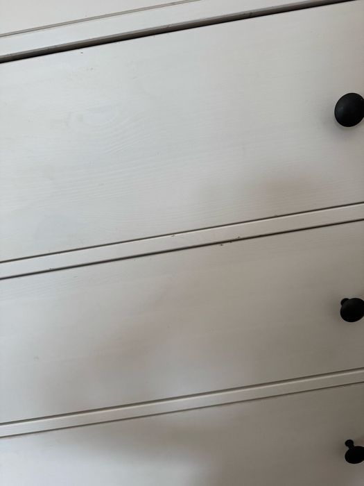 Ikea komoda hemnes 108x131 biala drewniana 6 szuflad