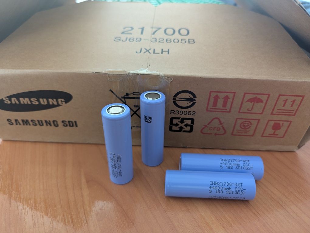 Samsung INR 21700 - 40T 35А Li-ion, Акумулятор, Новий, Високотоковий