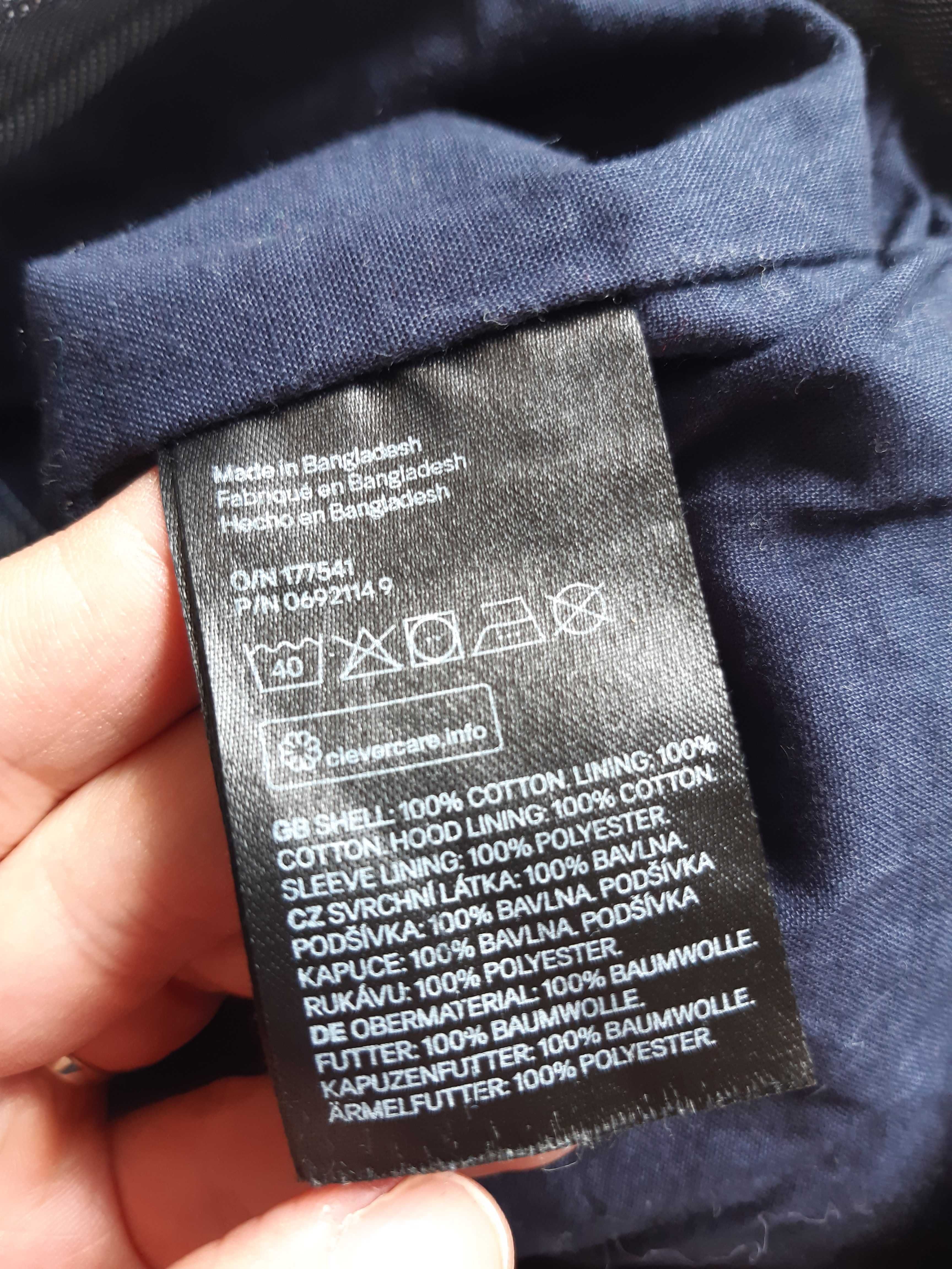 Lekka kurtka z kapturem na wiosnę i lato, rozmiar 80, H&M