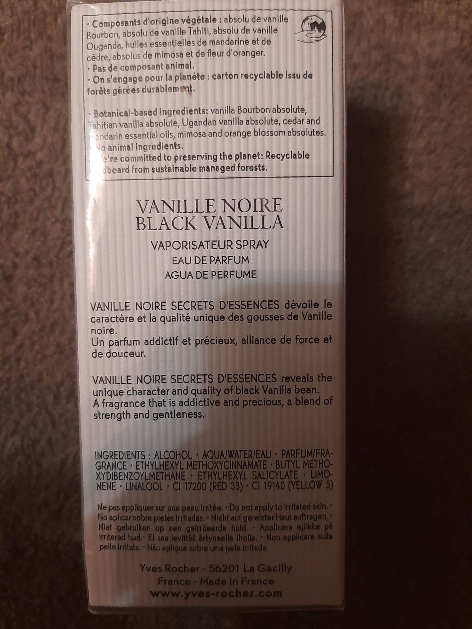 Черная ваниль/ Vanille noire Yves Rocher/ Ив Роше