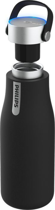 Philips Butelka filtrująca, do ciepłego i zimnego, 590ml czarna OUTLET