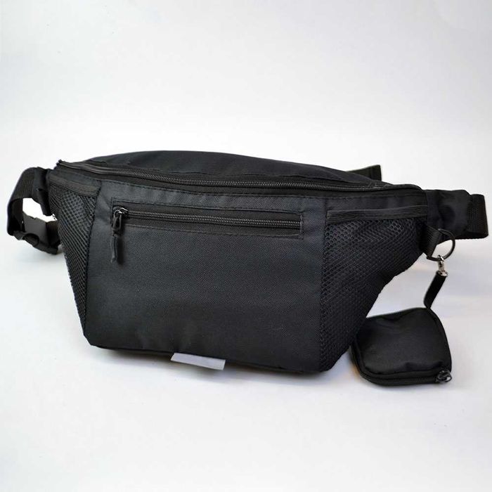 Якісна велика сумка - бананка на 8 кишень чоловіча жіноча поясна сумка