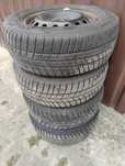 4 koła zimowe 225/60 R16 102 7mm felgi kołpaki opony Mercede 5x112