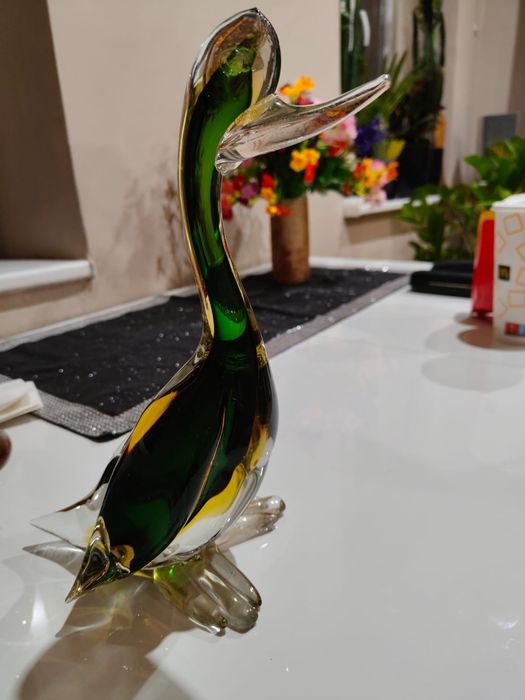 Szklana figurka kolorowe szkło