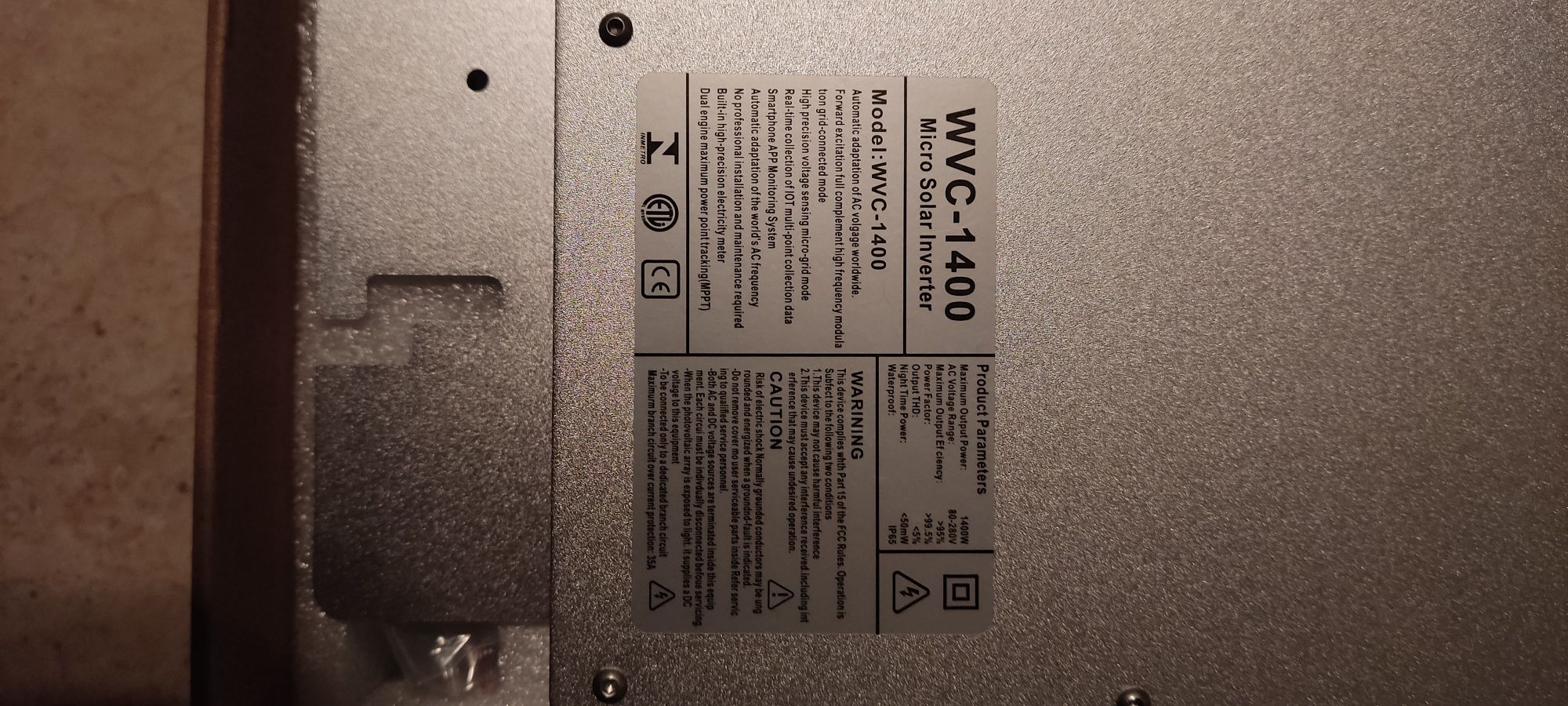 Inversor 1400W novo