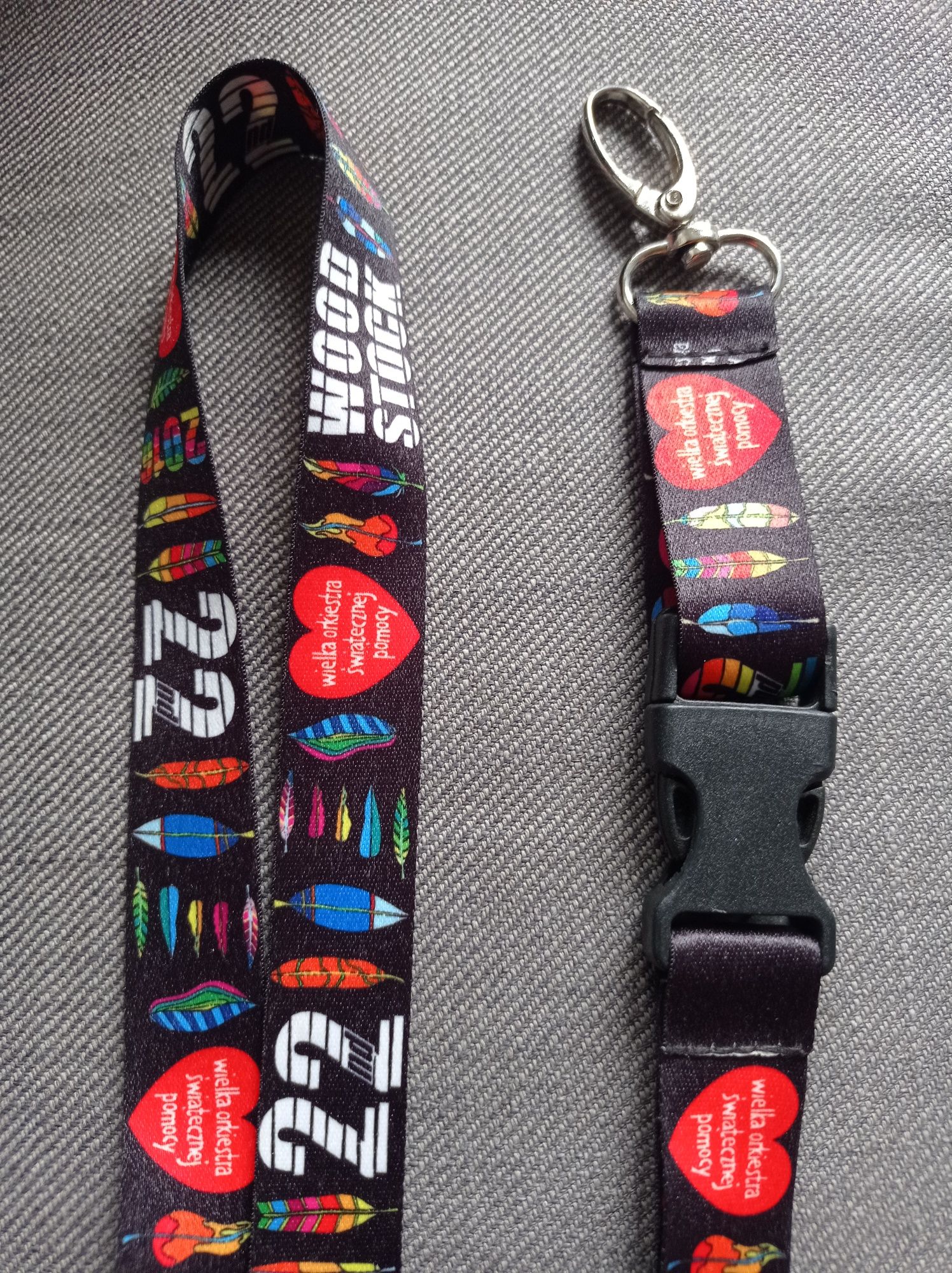 Smycz Wośp WOODSTOCK POLANDROCK oryginał nowa!