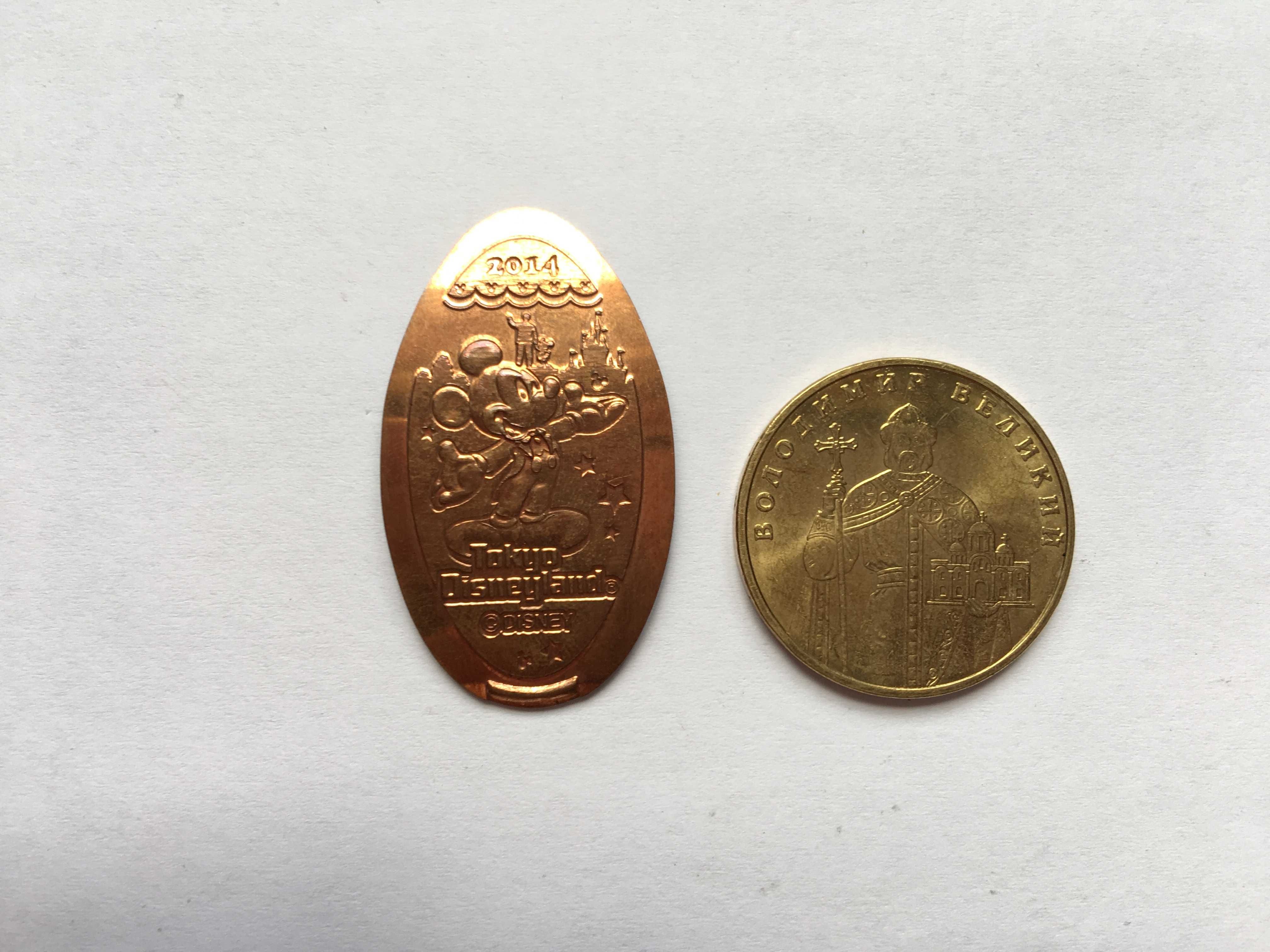 Жетон монета Диснейленд Disneyland Tokyo 2014